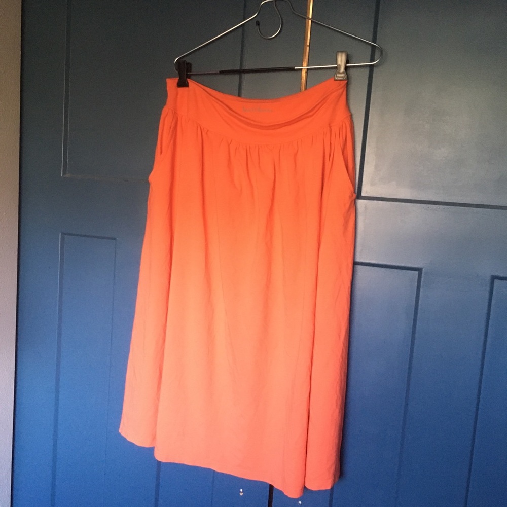 Hanna Andersson coral skirt with pockets